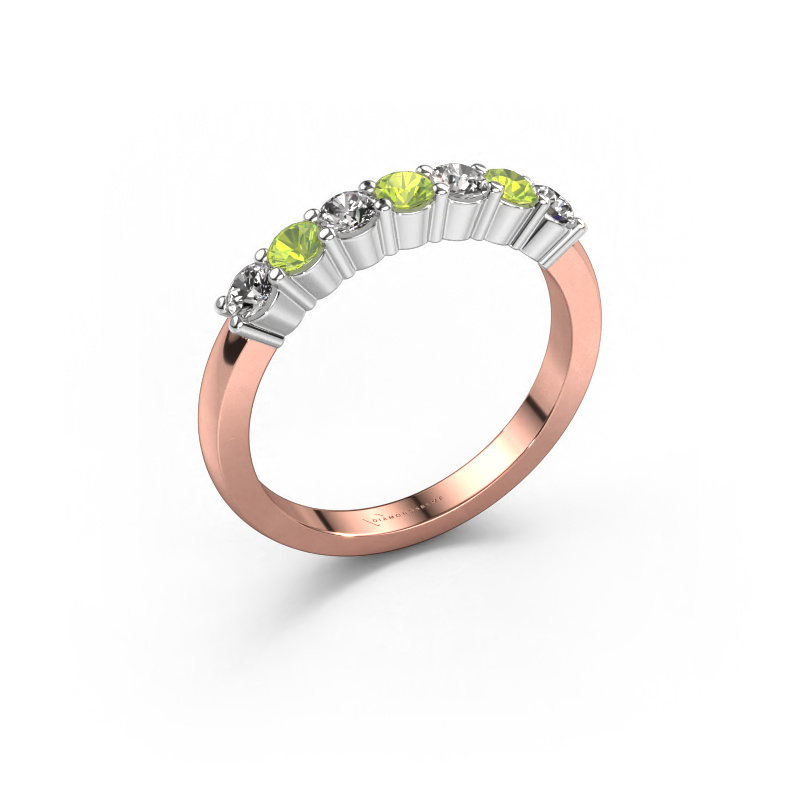 Bild von Ring Yasmin 7 585 Roségold Peridot 2.7 mm