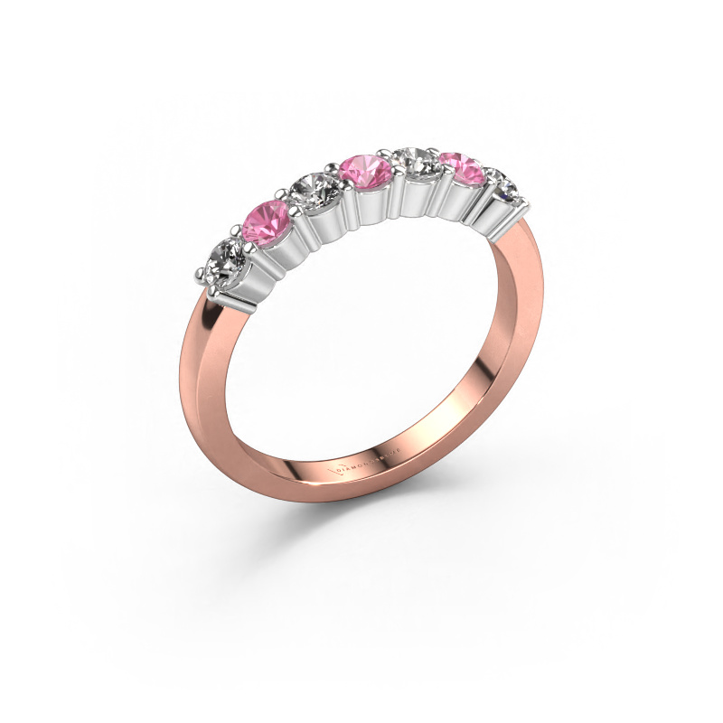 Image of Ring Yasmin 7 585 rose gold Pink sapphire 2.7 mm