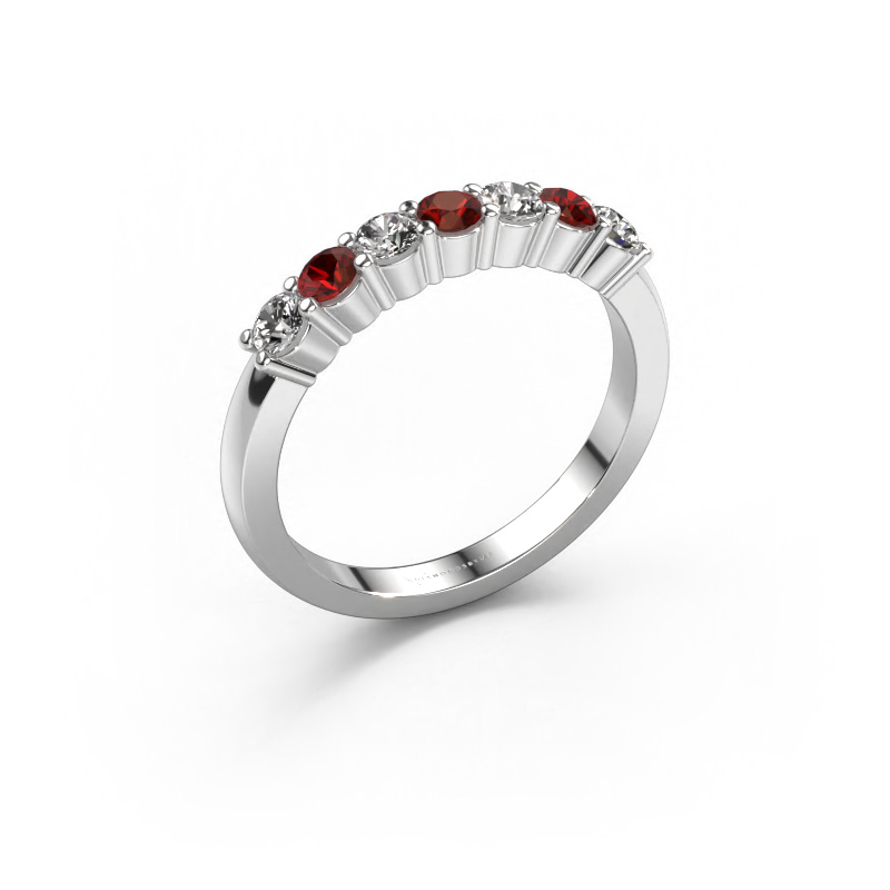 Image of Ring Yasmin 7 950 platinum Garnet 2.7 mm