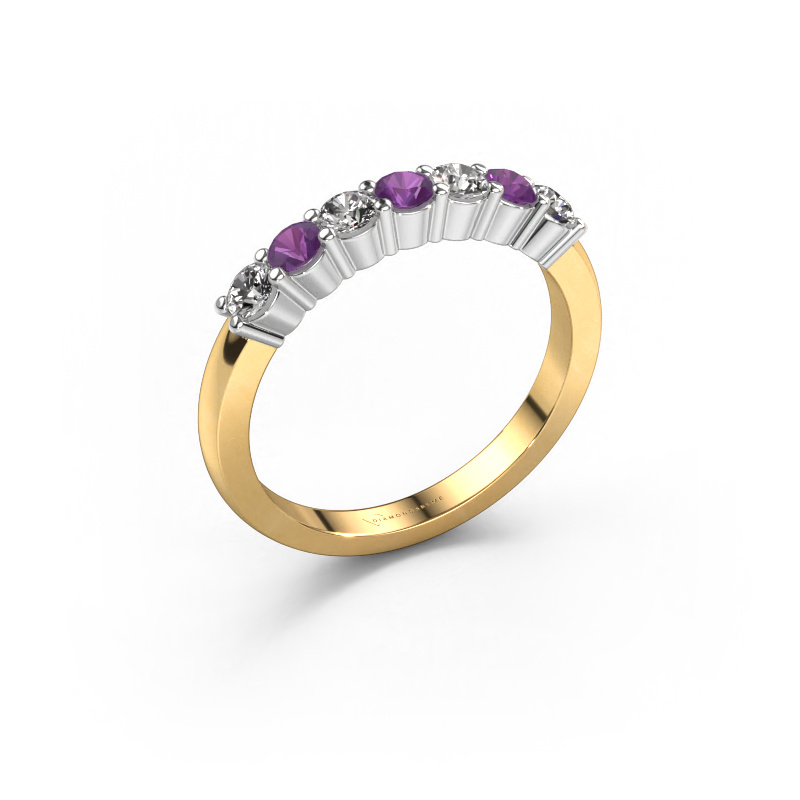 Image of Ring Yasmin 7 585 gold Amethyst 2.7 mm