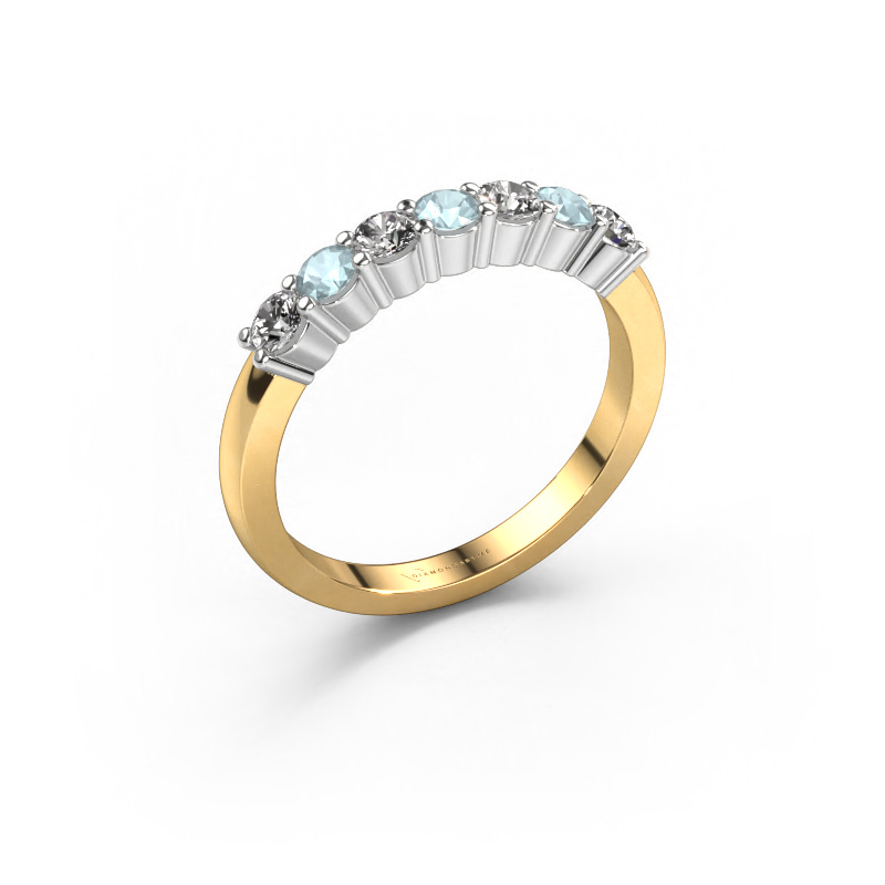 Bild von Ring Yasmin 7 585 Gold Aquamarin 2.7 mm
