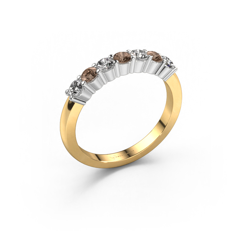 Bild von Ring Yasmin 7 585 Gold Braun Diamant 0.56 crt