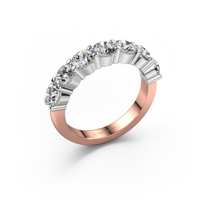Afbeelding van Ring Yasmin 7 585 rosé goud Diamant 2.100 crt