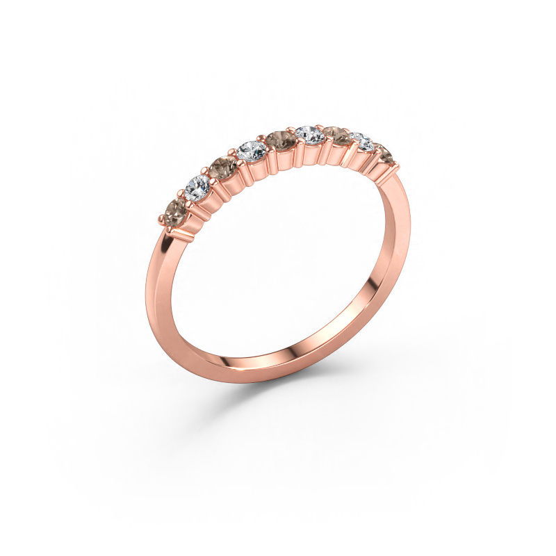 Bild av Ring Yasmin 9 585 roséguld Brun diamant 0.495 crt