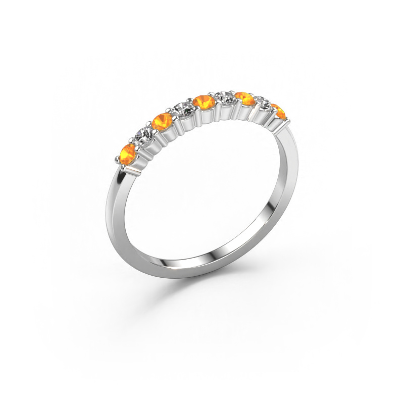 Bild von Ring Yasmin 9 585 Weißgold Citrin 2.4 mm