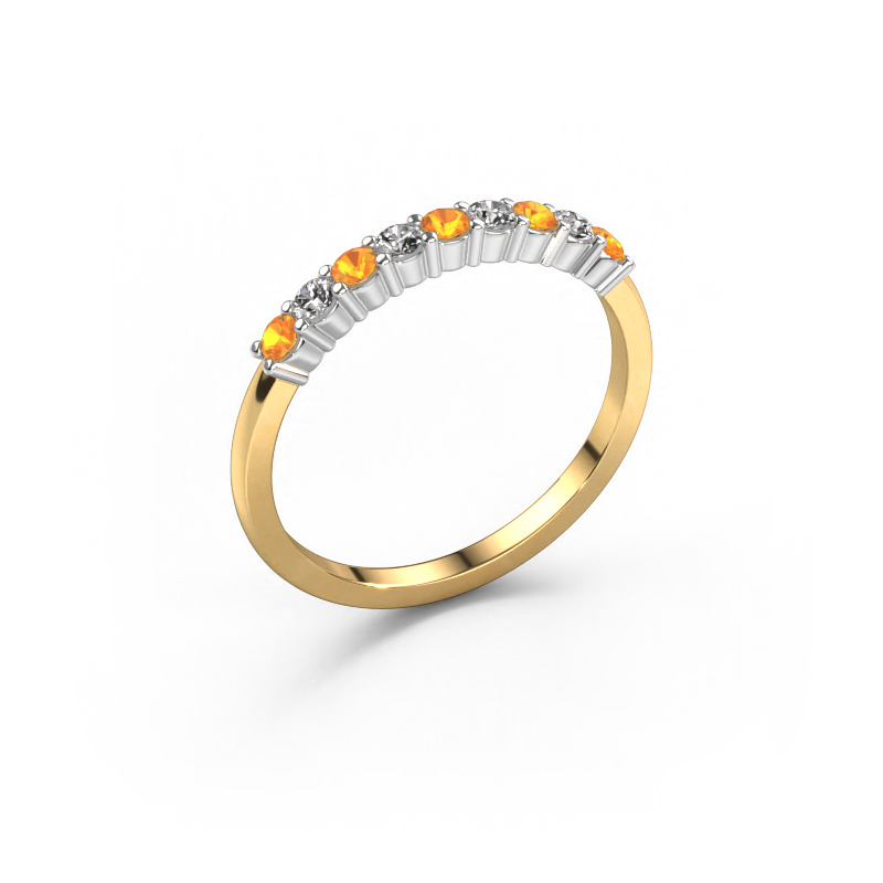 Image de Bague Yasmin 9 585 or jaune Citrine 2.4 mm