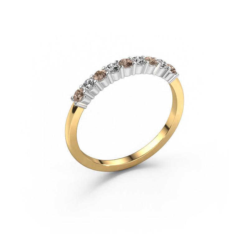 Image of Ring Yasmin 9 585 gold Brown diamond 0.495 crt