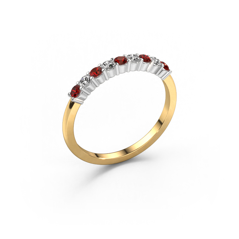 Image of Ring Yasmin 9 585 gold Garnet 2.4 mm