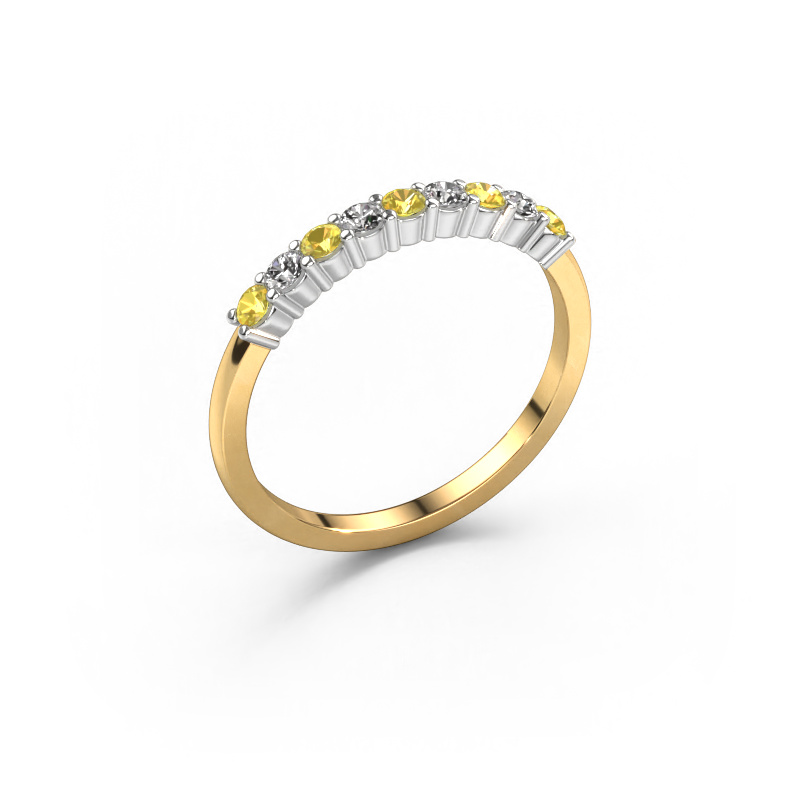 Image de Bague Yasmin 9 585 or jaune Saphir jaune 2.4 mm