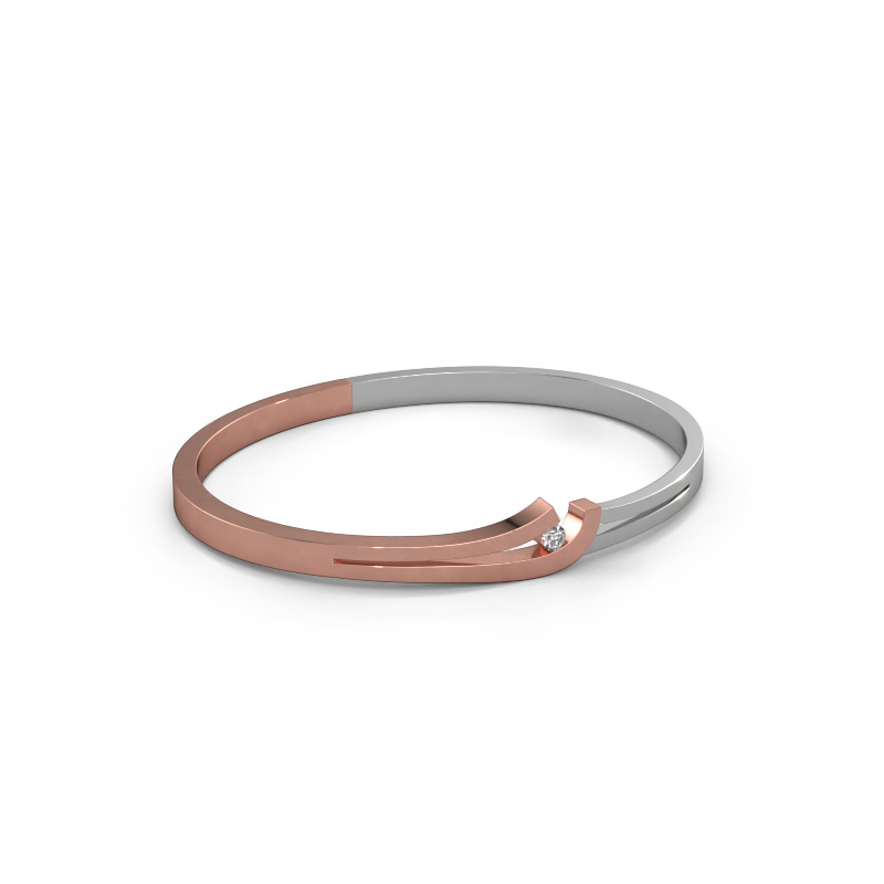 Image of Bangle Yentl 585 rose gold Diamond 0.10 crt