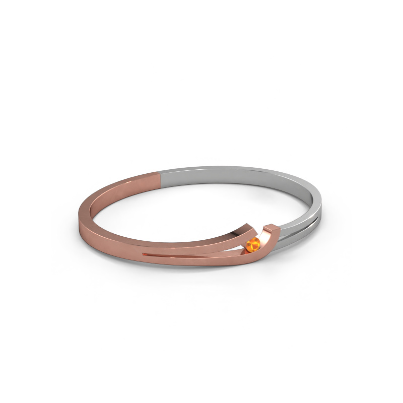 Image of Bangle Yentl 585 rose gold Citrin 3.7 mm