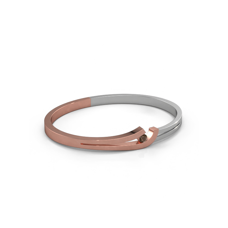 Bild von Armreif Yentl 585 Roségold Rauchquarz 3.7 mm
