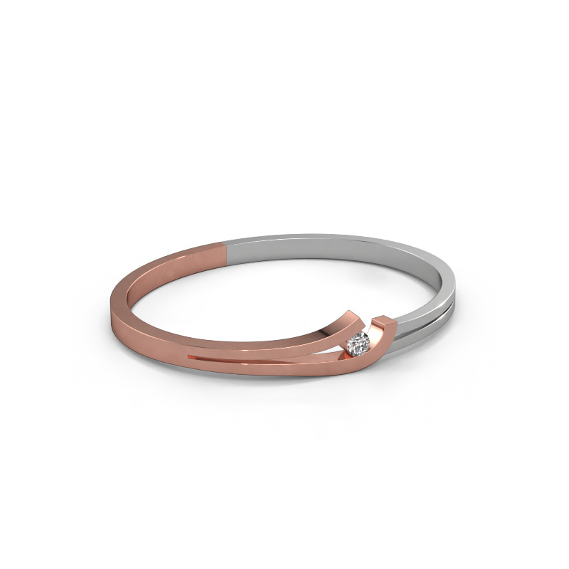 Image of Bangle Yentl 585 rose gold Diamond 0.30 crt