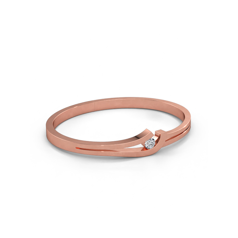 Bild av Armring Yentl 585 roséguld Labbodlad diamant 0.40 crt