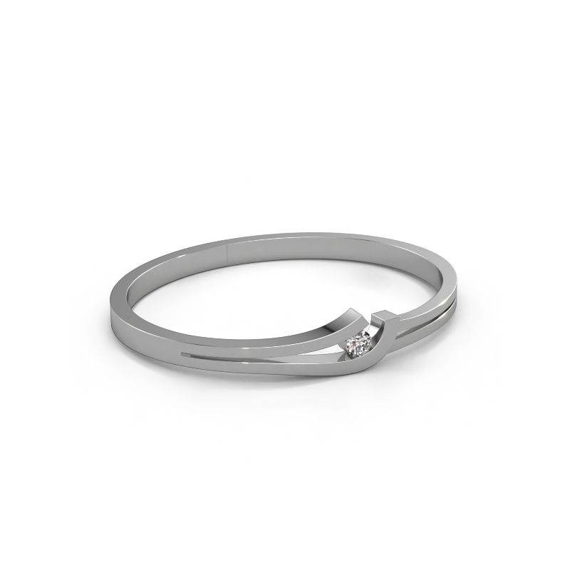Image of Bangle Yentl 585 white gold Diamond 0.40 crt
