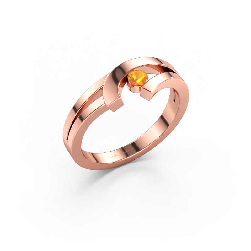 Bild av Ring Yentl 585 roséguld Citrin 3 mm