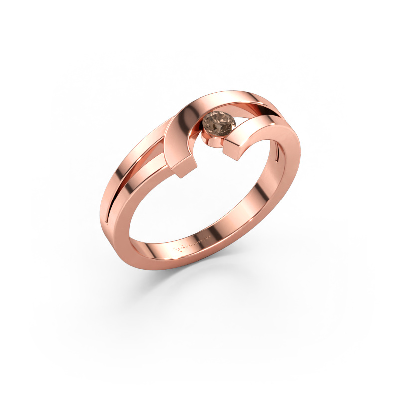 Bild av Ring Yentl 585 roséguld Brun diamant 0.10 crt