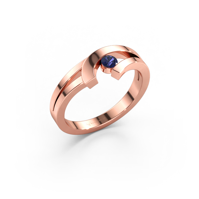 Bild av Ring Yentl 585 roséguld Safir 3 mm
