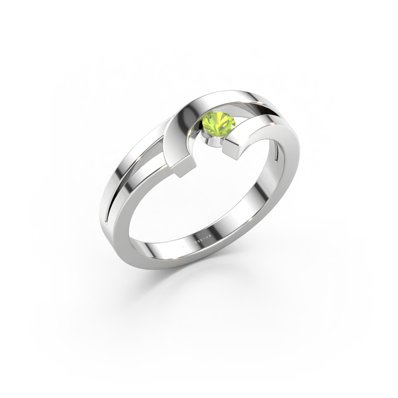 Bild von Ring Yentl 585 Weißgold Peridot 3 mm