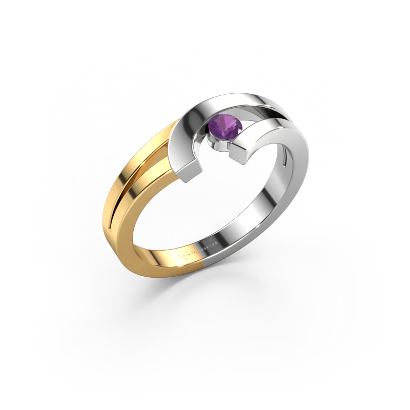 Bild von Ring Yentl 585 Weißgold Amethyst 3 mm
