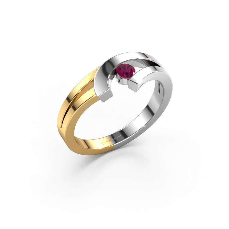 Image of Ring Yentl 585 white gold Rhodolite 3 mm