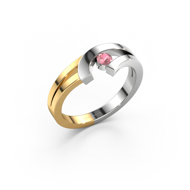 Image of Ring Yentl 585 white gold Tourmaline pink 3 mm