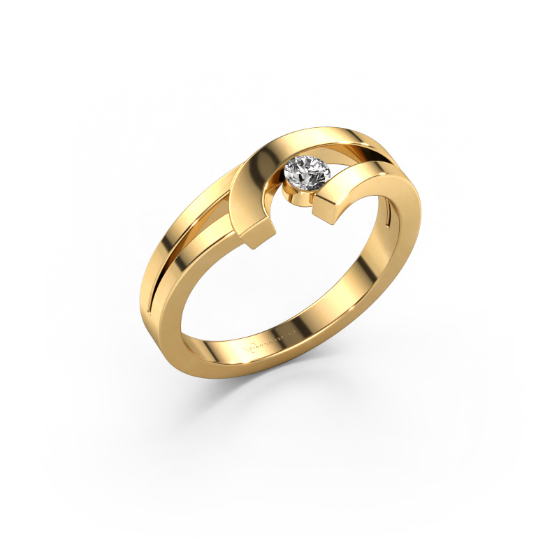 Image of Ring Yentl 585 gold Custom diamond 3 mm