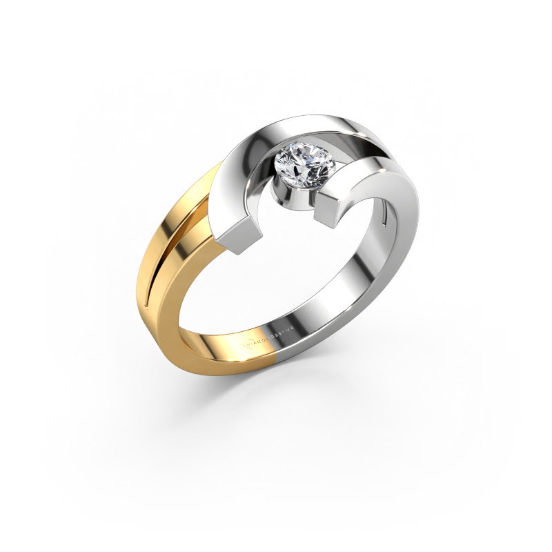 Bild von Ring Yentl 585 Weißgold Diamant 0.25 crt