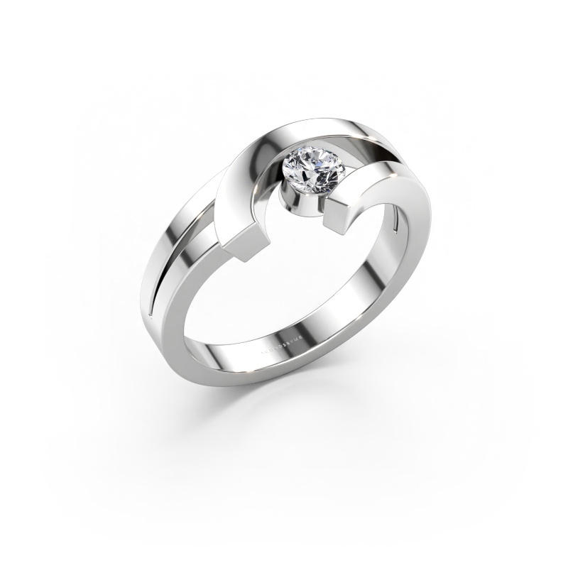 Bild av Ring Yentl 585 vitt guld Labbodlad diamant 0.30 crt
