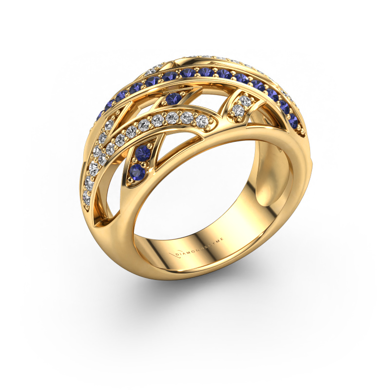 Image of Ring Yinthe 585 gold Sapphire 1.5 mm
