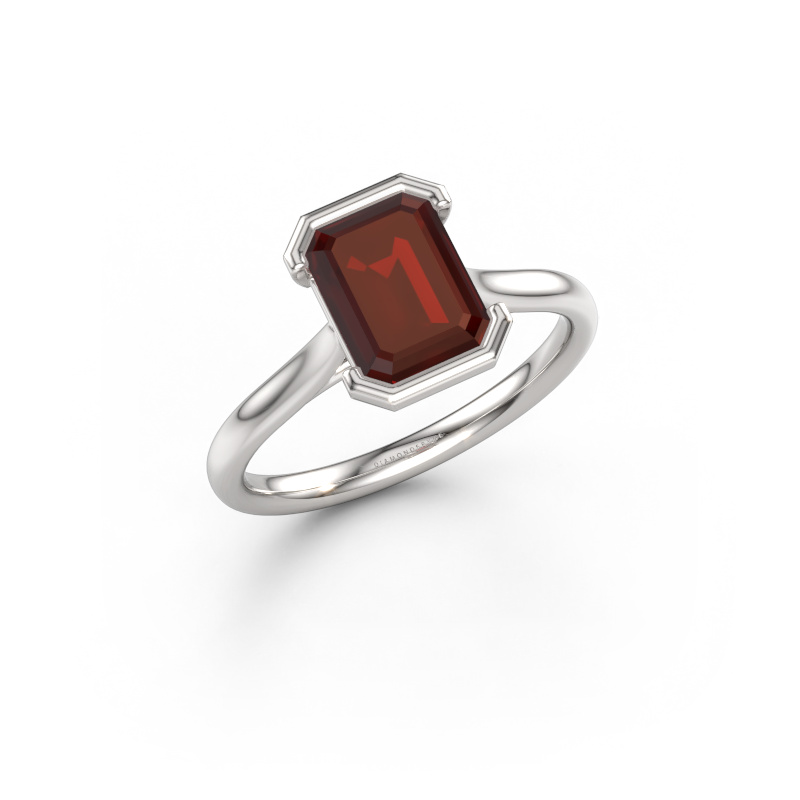 Image of Engagement ring Tayler EME 2 950 platinum Garnet 8x6 mm