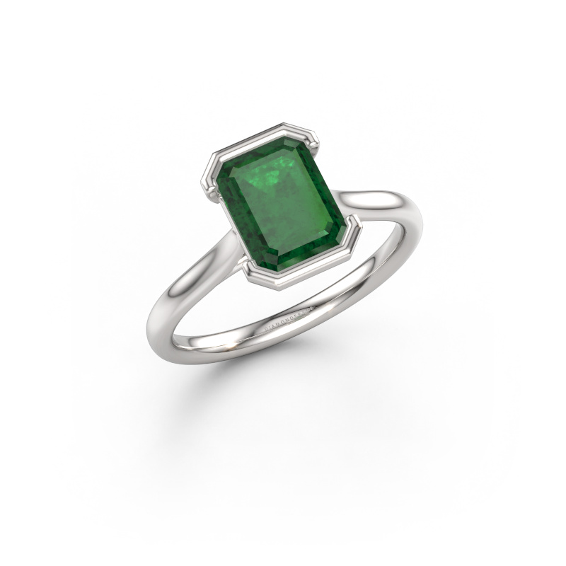 Bild von Verlobungsring Tayler EME 2 585 Weißgold Smaragd 8x6 mm