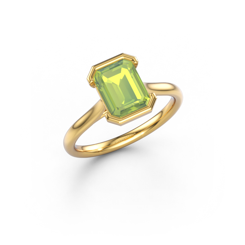 Image of Engagement ring Tayler EME 2 585 gold Peridot 8x6 mm