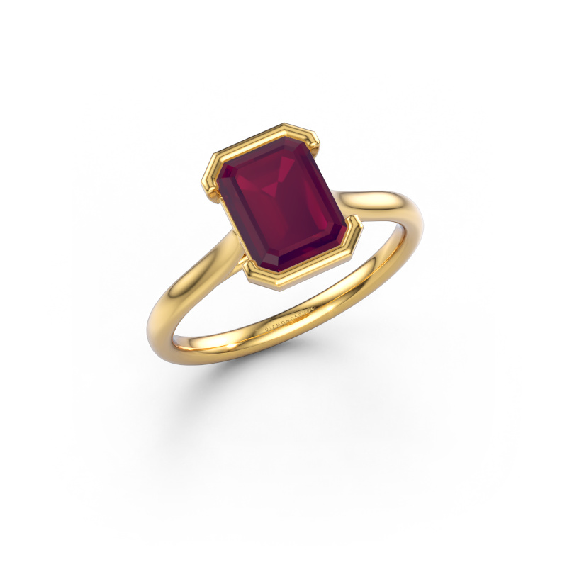 Image of Engagement ring Tayler EME 2 585 gold Rhodolite 8x6 mm