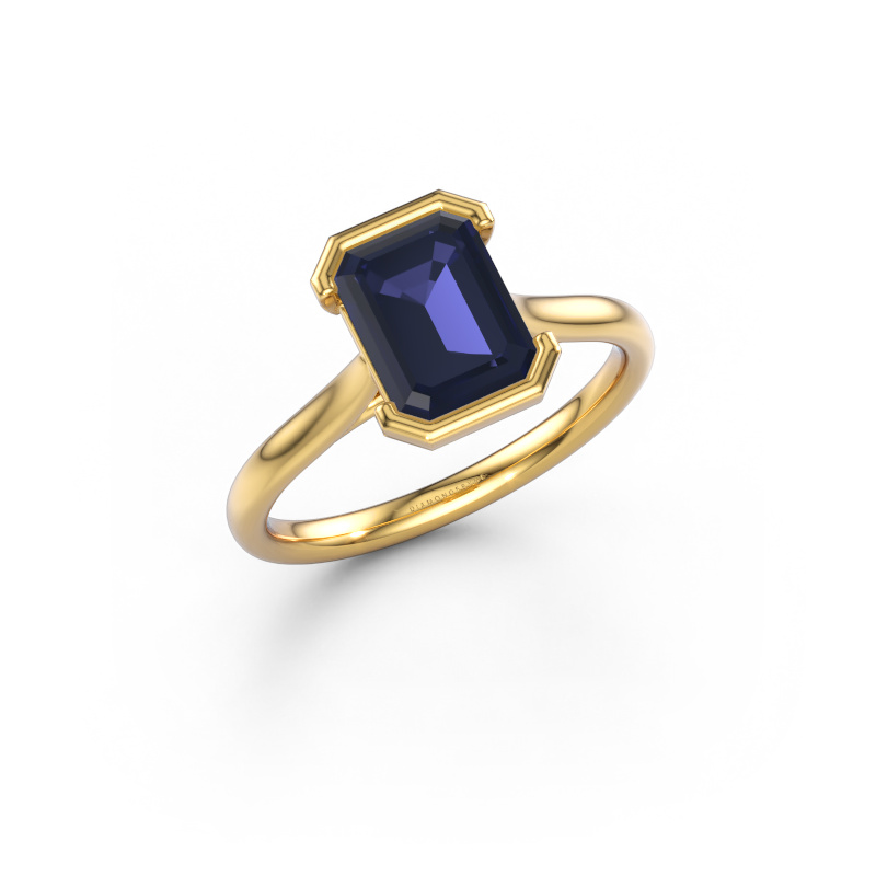 Image of Engagement ring Tayler EME 2 585 gold Sapphire 8x6 mm