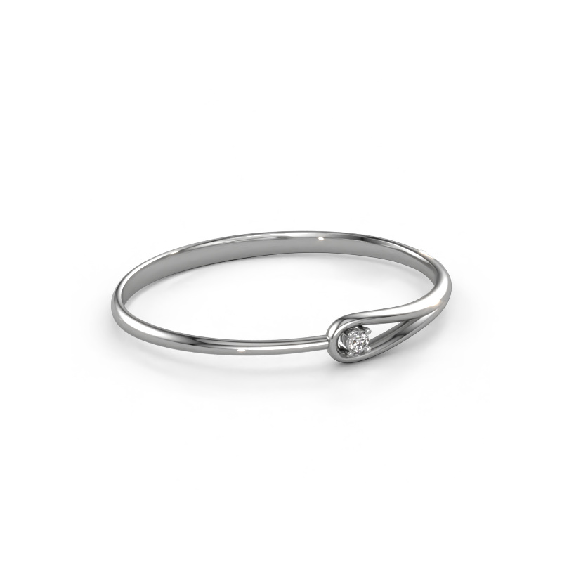 Image of Bangle Zara 585 white gold Diamond 0.25 crt