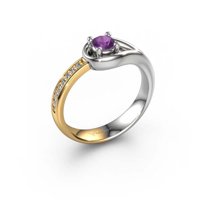 Bild von Ring Zara 585 Weißgold Amethyst 4 mm