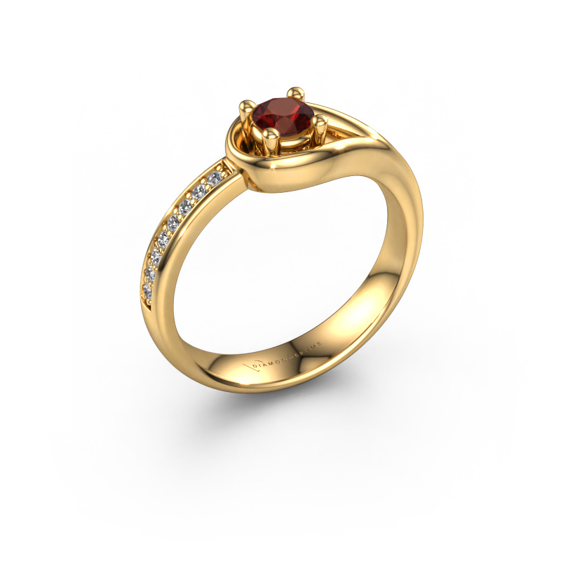 Bild von Ring Zara 585 Gold Granat 4 mm
