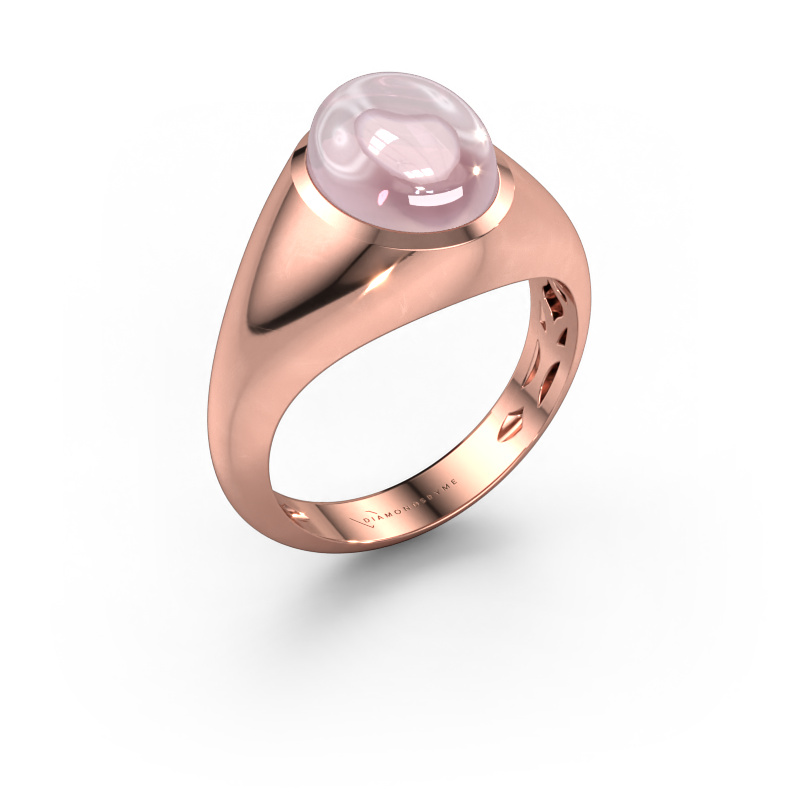 Image of Ring Zaza 585 rose gold Morganite champagne 10x8 mm
