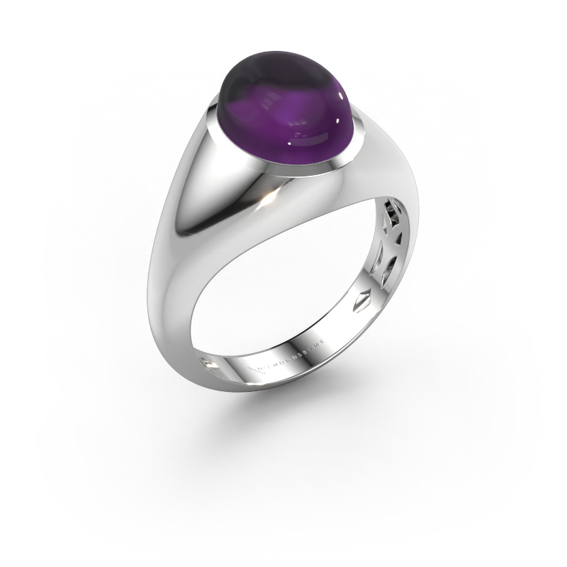 Image of Ring Zaza 950 platinum Amethyst 10x8 mm