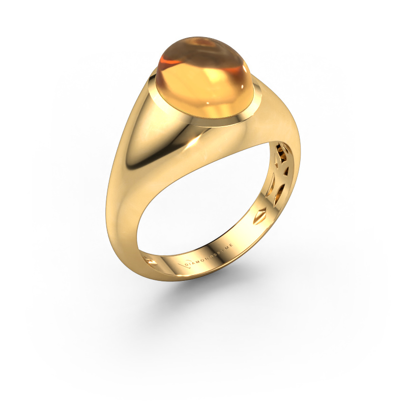 Bild von Ring Zaza 585 Gold Citrin 10x8 mm