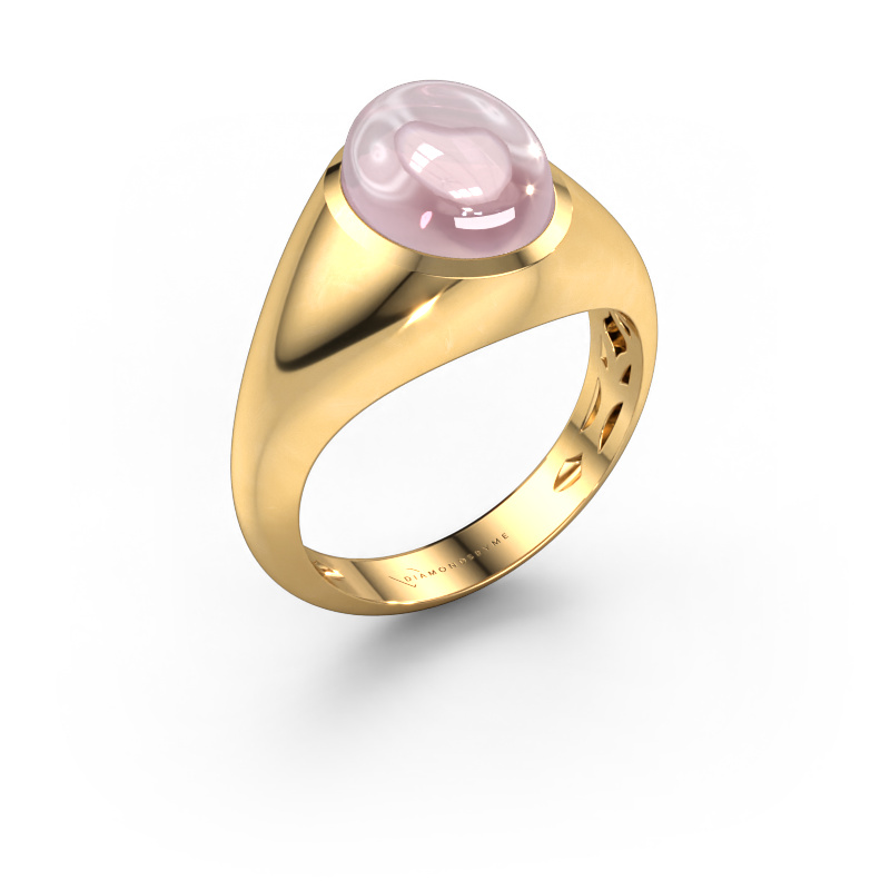 Image of Ring Zaza 585 gold Morganite champagne 10x8 mm