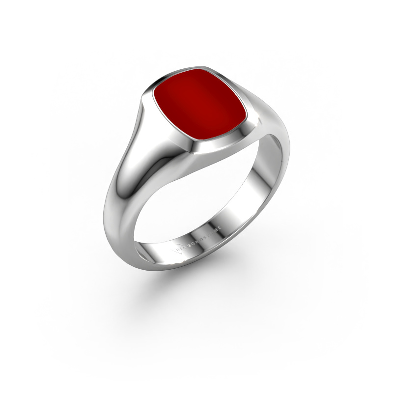 Image of Signet ring Zelda 950 platinum Carnelian 10x8 mm
