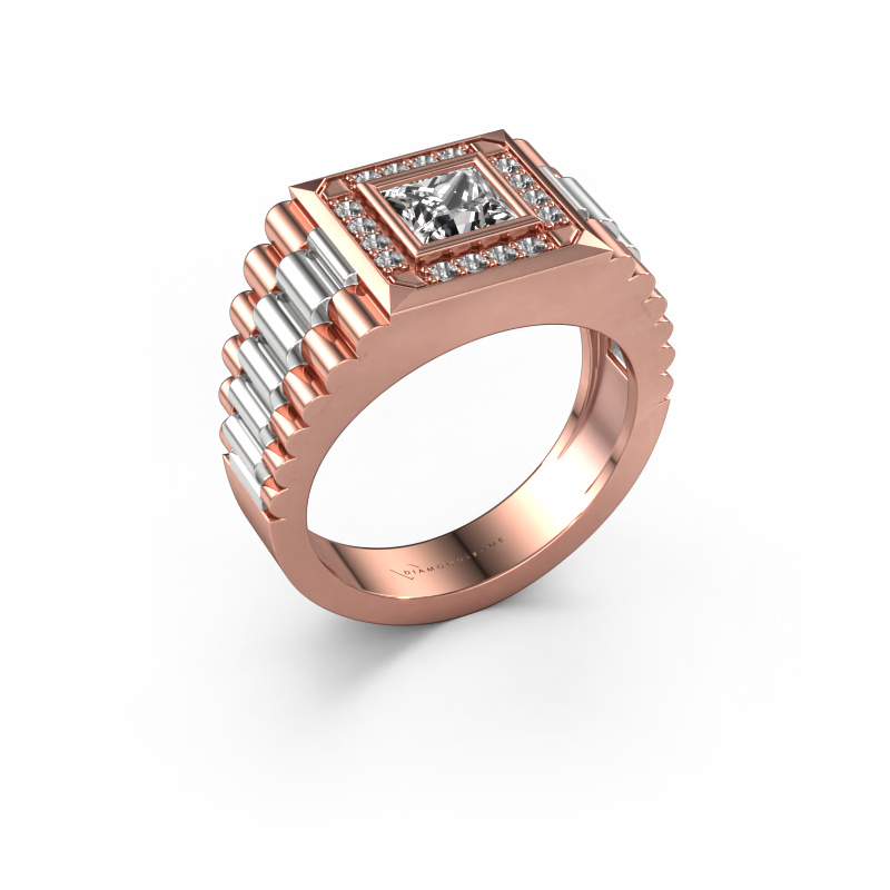 Image of Men's ring Zilan 585 rose gold Diamond 1.192 crt