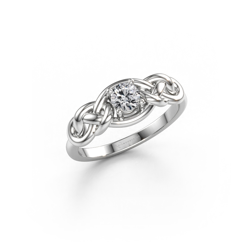 Bild av Ring Zoe 585 vitt guld Diamant 0.30 crt