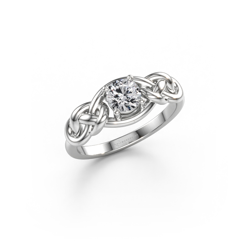 Immagine di Anello Zoe 585 oro bianco Diamante lab grown 0.50 crt