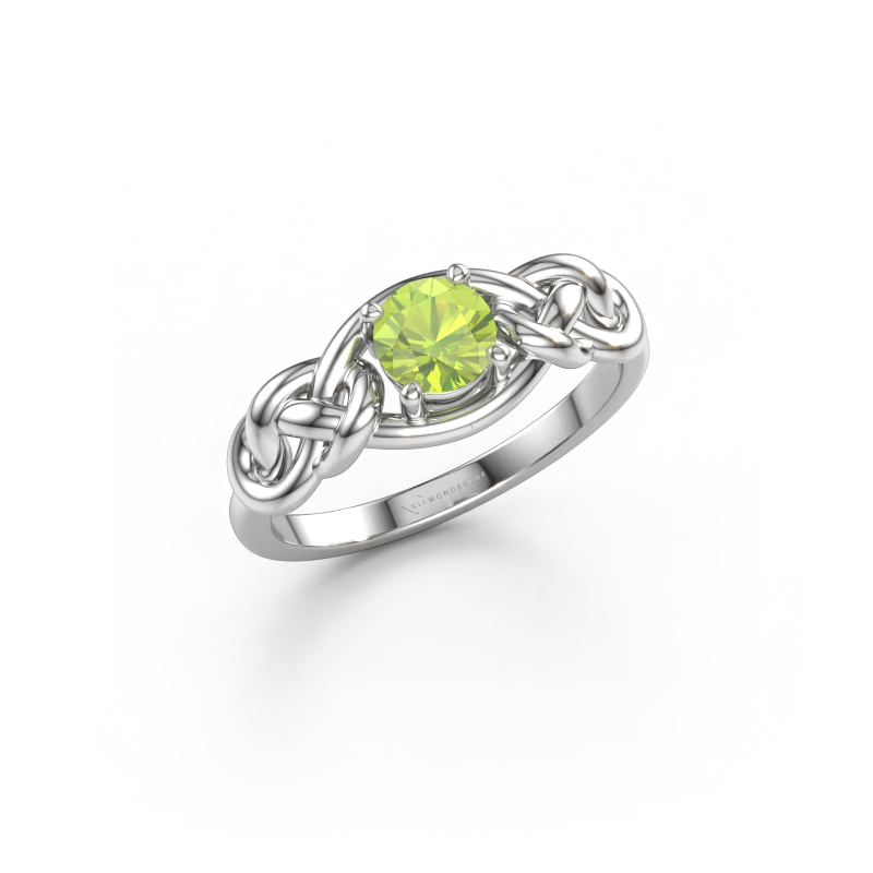 Bild von Ring Zoe 585 Weißgold Peridot 5 mm