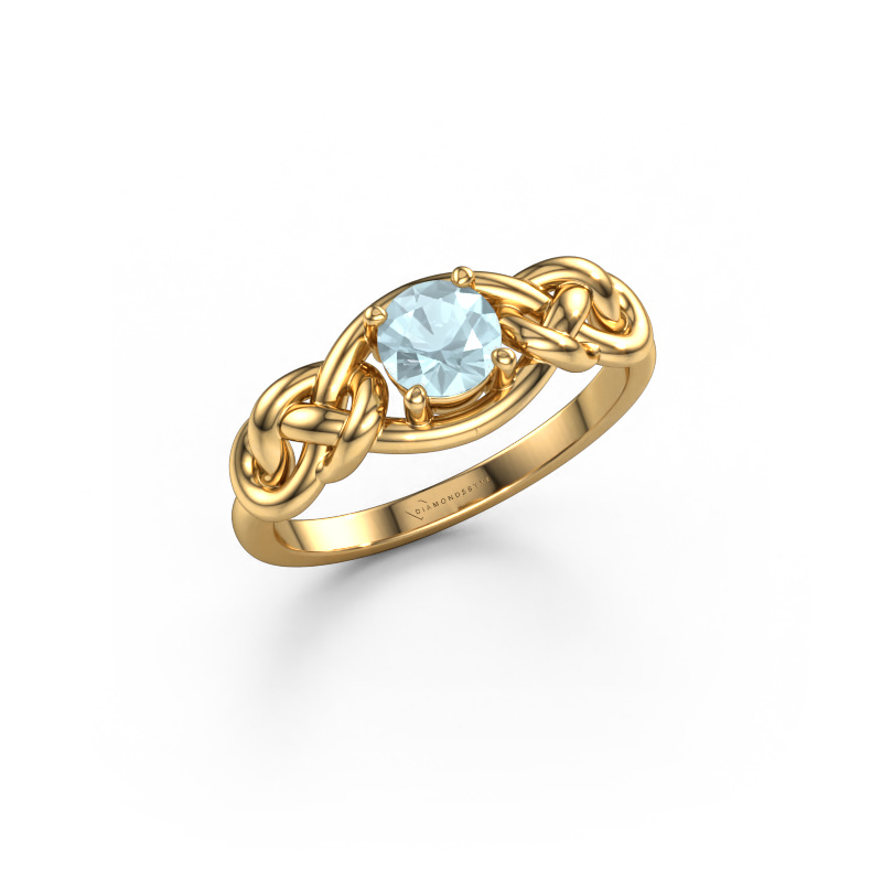 Image of Ring Zoe 585 gold Aquamarine 5 mm