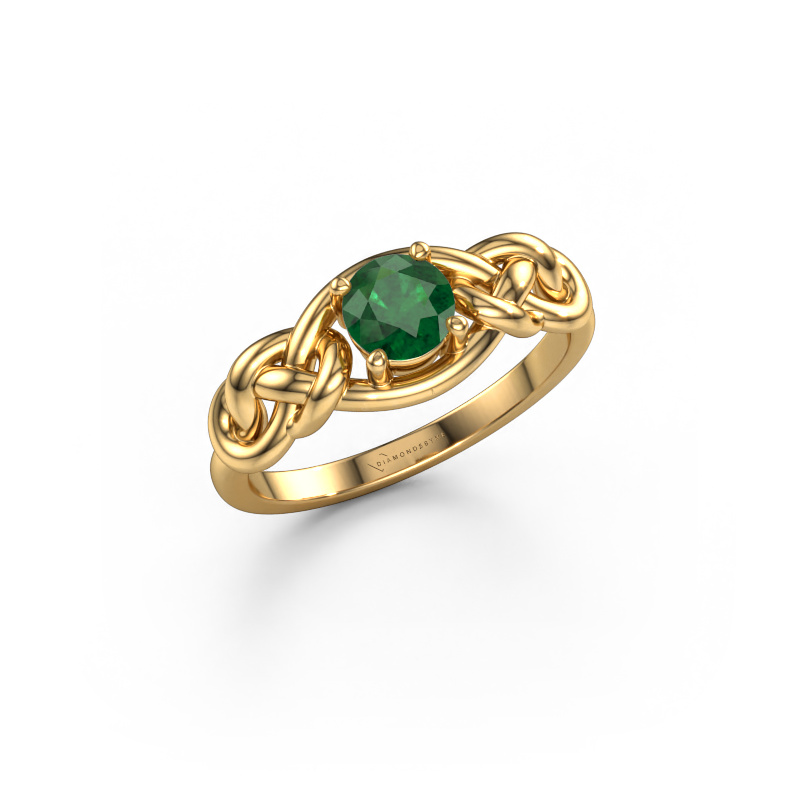 Image of Ring Zoe 585 gold Emerald 5 mm
