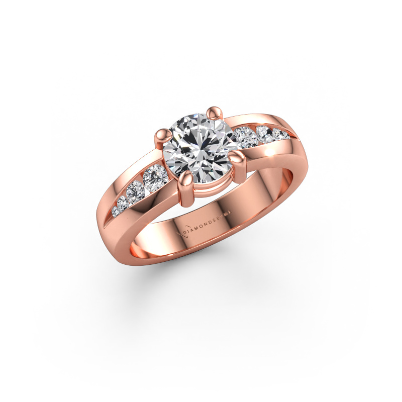 Immagine di Anello di fidanzamento Zohra 585 oro rosa Diamante 1.261 crt